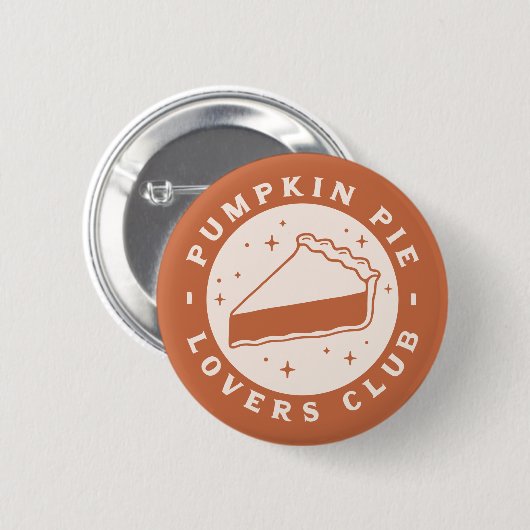 Pumpkin Pie Lovers Club Button (Vorne & Hinten)