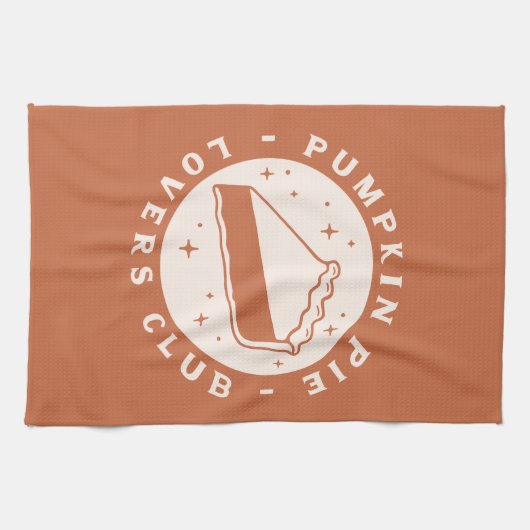 Pumpkin Pie Lovers Club Geschirrtuch (Horizontal)