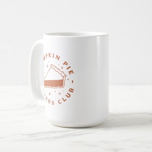 Pumpkin Pie Lovers Club Kaffeetasse (Vorderseite Links)