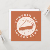 Pumpkin Pie Lovers Club Karte (Vorderseite/Rückseite Beispiel)