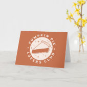Pumpkin Pie Lovers Club Karte (Gelbe Blume)