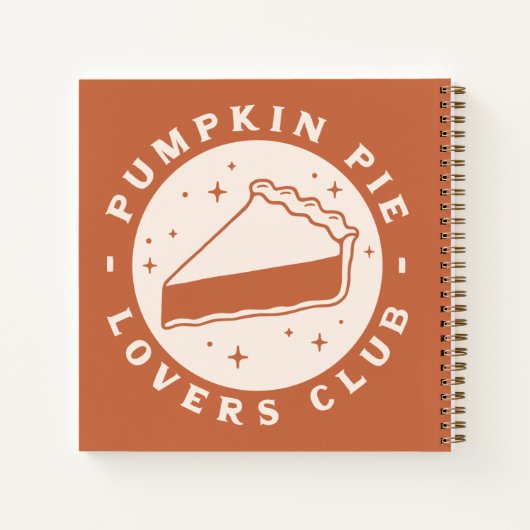 Pumpkin Pie Lovers Club Notizblock (Rückseite)