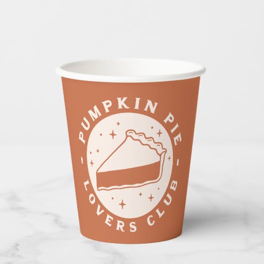 Pumpkin Pie Lovers Club Pappbecher (Vorderseite)