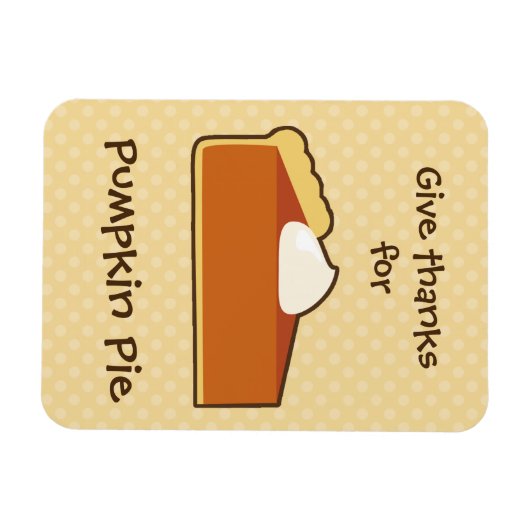 Pumpkin Pie Magnet (Horizontal)