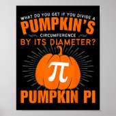 Pumpkin Pie Mah Halloween Pi Day Costume Men Wome Poster (Vorne)
