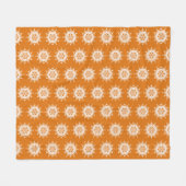 Pumpkin Pie Mandala Fleecedecke (Vorderseite (Horizontal))