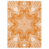 Pumpkin Pie Mandala Klemmbrett (Rückseite)