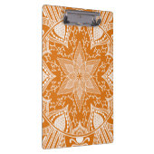 Pumpkin Pie Mandala Klemmbrett (Rechts)