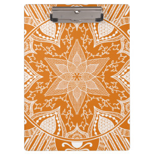 Pumpkin Pie Mandala Klemmbrett