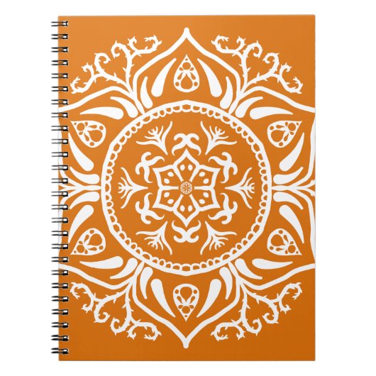 Pumpkin Pie Mandala Notizblock (Vorderseite)