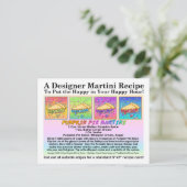 Pumpkin Pie Martini Rezept Karte Postkarte (Stehend Vorderseite)