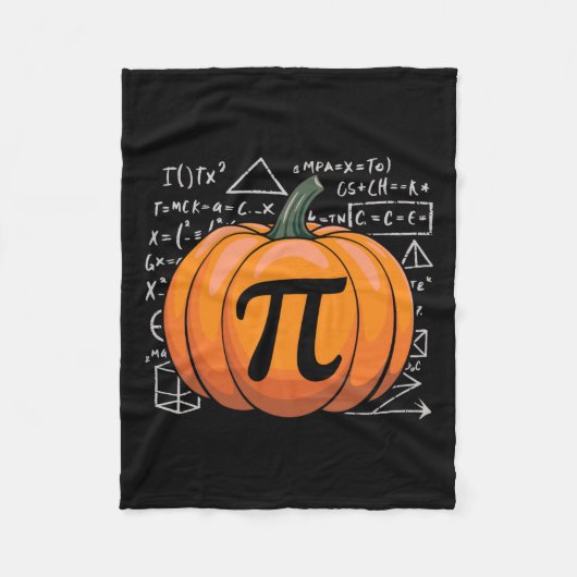 Pumpkin Pie Math Funny Erntedank Pi Day Math Fleecedecke (Vorderseite)