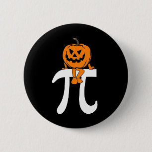 Pumpkin Pie Math Funny Halloween Erntedank Pi D Button