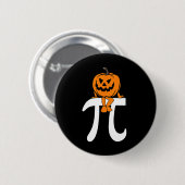 Pumpkin Pie Math Funny Halloween Erntedank Pi D Button (Vorne & Hinten)