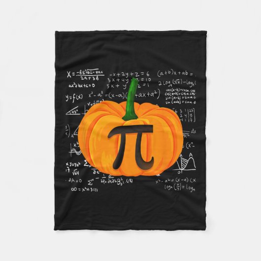 Pumpkin Pie Math Funny Halloween Erntedank Pi D Fleecedecke (Vorderseite)