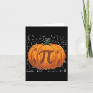 Pumpkin Pie Math Funny Halloween Erntedank Pi D Karte