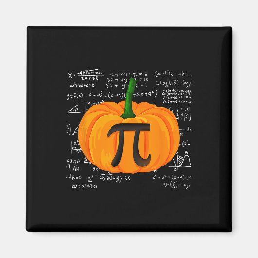Pumpkin Pie Math Funny Halloween Erntedank Pi D Magnet (Vorne)