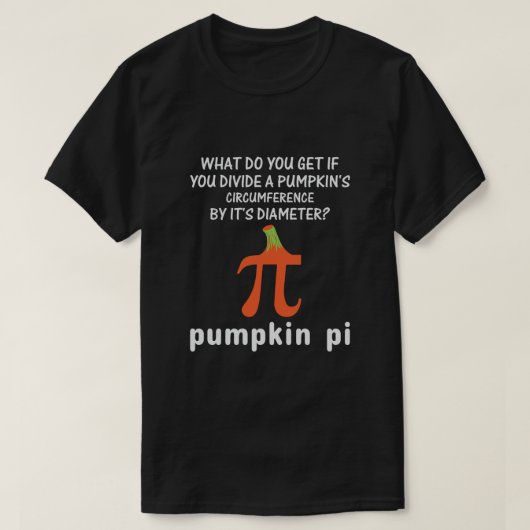 Pumpkin Pie Math Funny Halloween Pi Day Costume T-Shirt (Design vorne)