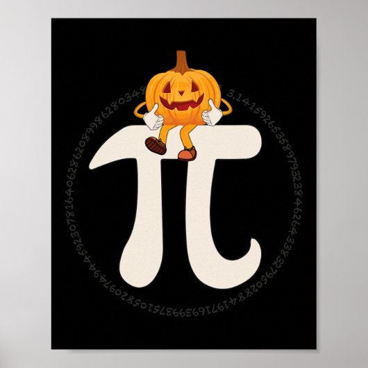 Pumpkin Pie Math Funny Halloween Poster (Vorne)