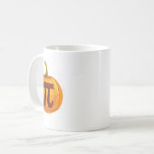 Pumpkin Pie Mathe Fun Halloween Erntedank Pi Day Kaffeetasse (Vorderseite Links)