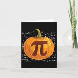 Pumpkin Pie Mathe Fun Halloween Erntedank Pi Day Karte
