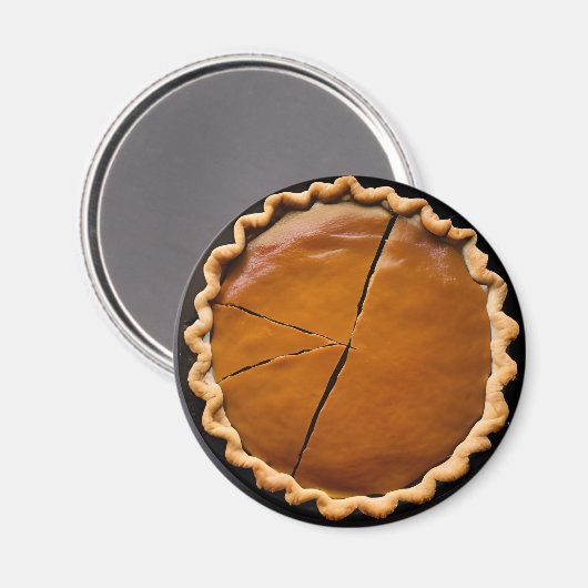 Pumpkin Pie mit Crust Magnet (Vorderseite/Rückseite)