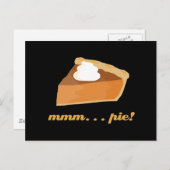 Pumpkin Pie - mmm. . Pie! Postkarte (Vorne/Hinten)