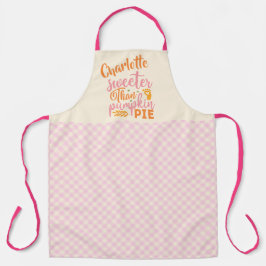 Pumpkin Pie Neuborn Baby Schwangerschaft Erntedank Schürze