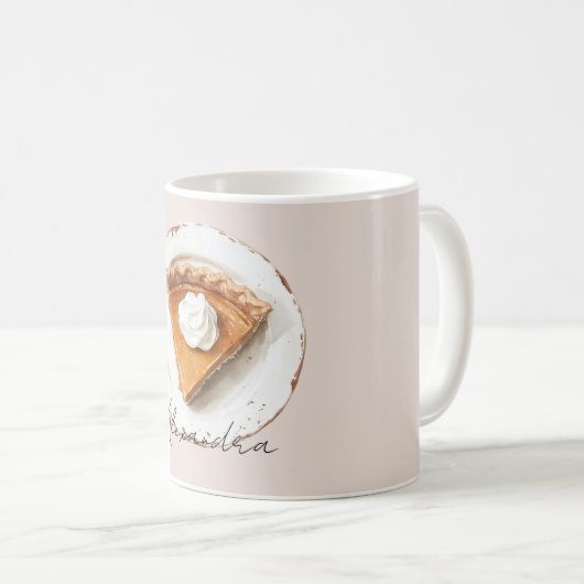 Pumpkin Pie on a Plate Kaffeetasse (VorderseiteRechts)