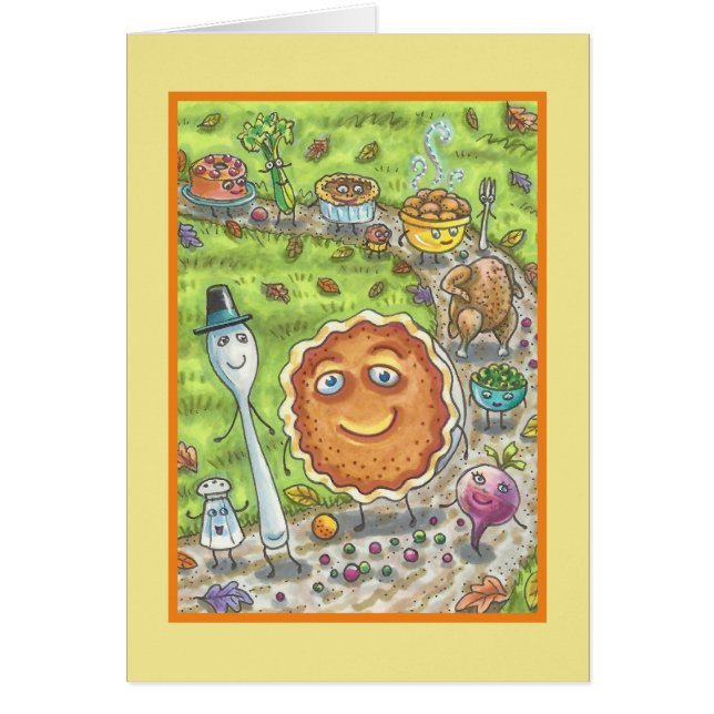 PUMPKIN PIE PARADE ERNTEDANK GREETKARTE B (Vorne)