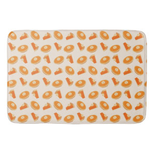 Pumpkin Pie Pattern Badematte