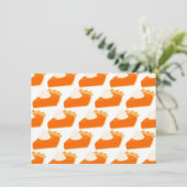 Pumpkin Pie Pattern Einladung (Stehend Vorderseite)