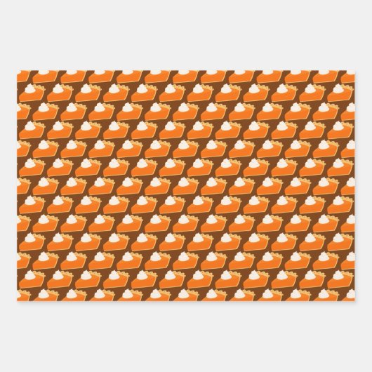Pumpkin Pie Pattern Geschenkpapier Set (Vorderseite 3)