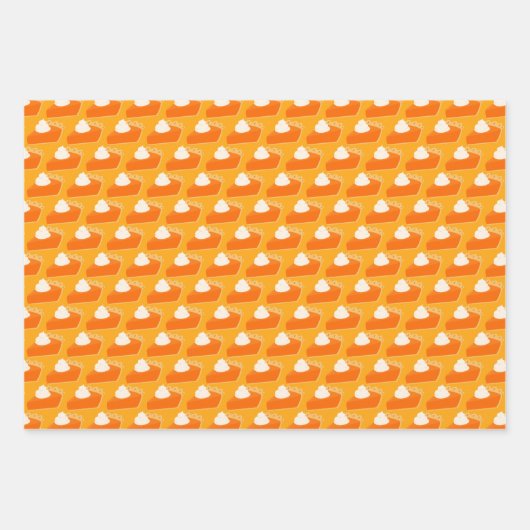 Pumpkin Pie Pattern Geschenkpapier Set (Vorderseite 2)