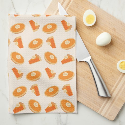 Pumpkin Pie Pattern Geschirrtuch (Viertel Falte)