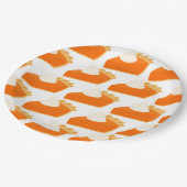 Pumpkin Pie Pattern Pappteller (Schrägansicht)
