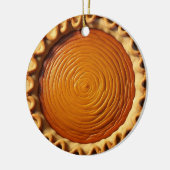 Pumpkin Pie Personalisierte Weihnachten Keramik Ornament (Links)