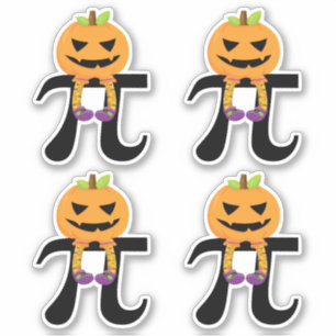 Pumpkin Pie - pi Mathe Halloween Spaß Aufkleber
