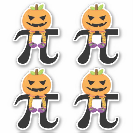 Pumpkin Pie - pi Mathe Halloween Spaß Aufkleber (Vorderseite)