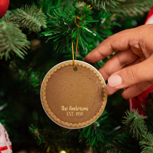 Pumpkin Pie Pie Baker Personalisiert Ornament Aus Metall