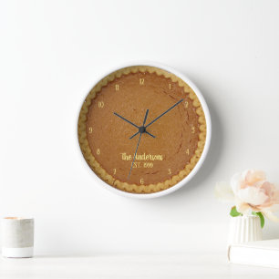 Pumpkin Pie Pie O'Clock Personalisierte Uhr