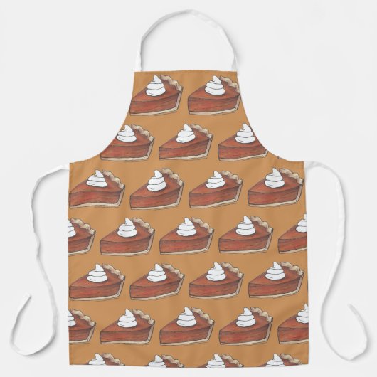 Pumpkin Pie Piece Slice Erntedank Dinner Schürze (Vorderseite)