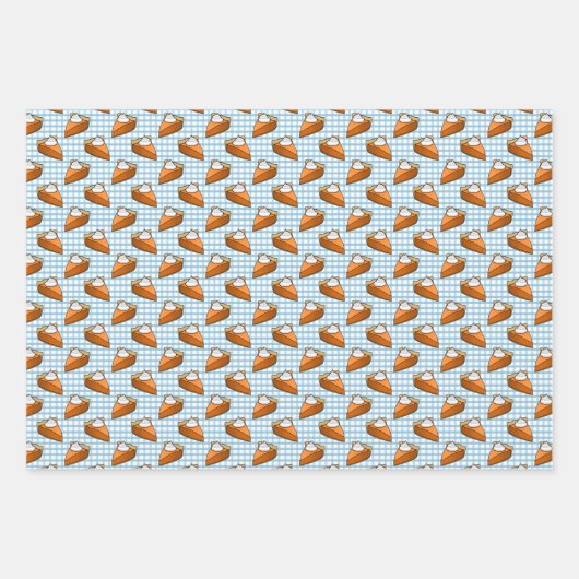 Pumpkin Pie Plaid Thanksgiving Pattern Geschenkpapier Set (Vorderseite 2)