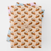 Pumpkin Pie Plaid Thanksgiving Pattern Geschenkpapier Set (Beispiel)