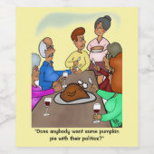 Pumpkin Pie Politics Weinetikett (Einzelnes Label)