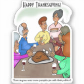 Pumpkin Pie Politik Custom Cut Stickers Aufkleber (Vorderseite)