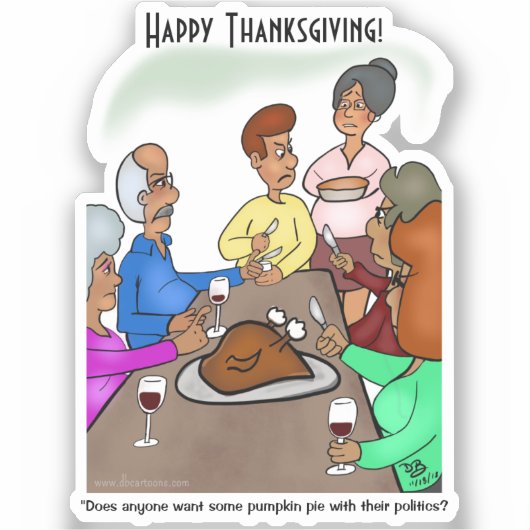 Pumpkin Pie Politik Custom Cut Stickers Aufkleber (Vorderseite)