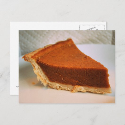 Pumpkin Pie Post Card Postkarte (Vorne/Hinten)