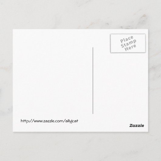 Pumpkin Pie Post Card Postkarte (Rückseite)