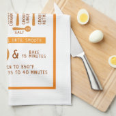 Pumpkin Pie Recipe Geschirrtuch (Viertel Falte)